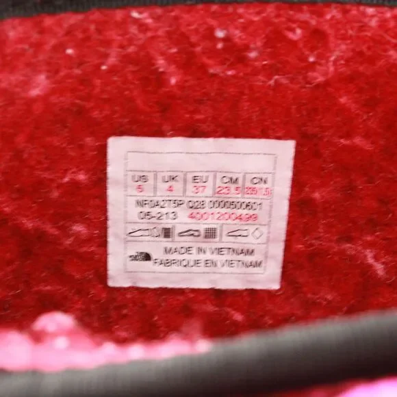 North Face Boots Kids 5 Pink Alpenglow Insulated Waterproof Winter Snow - Picture 11 of 12